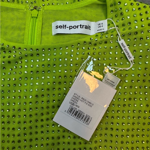 SELF-PORTRAIT The GG Embellished Midi Dress 💚✨ - Picture 14 of 15